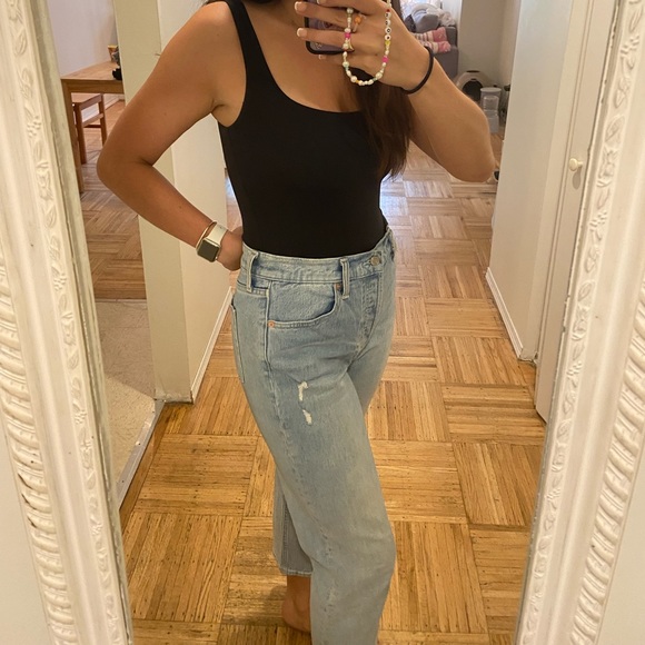 Cheeky Straight Gap Denim Jeans - Picture 2 of 4